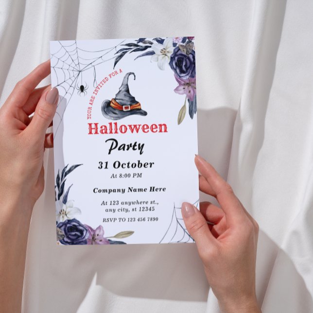 Small Business Minimalist Halloween Office Party Invitation (Creator Uploaded)