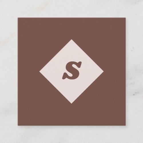 Small Business Monogram Vintage business card