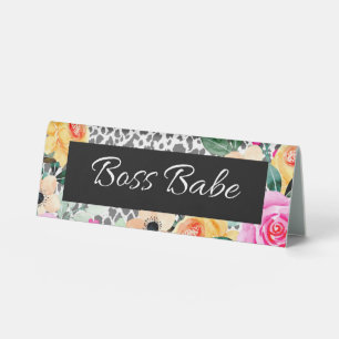 Small Business Nameplate and Desk Sign