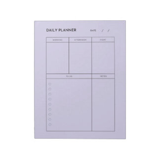 Small Business Owner Daily Planner Notepad