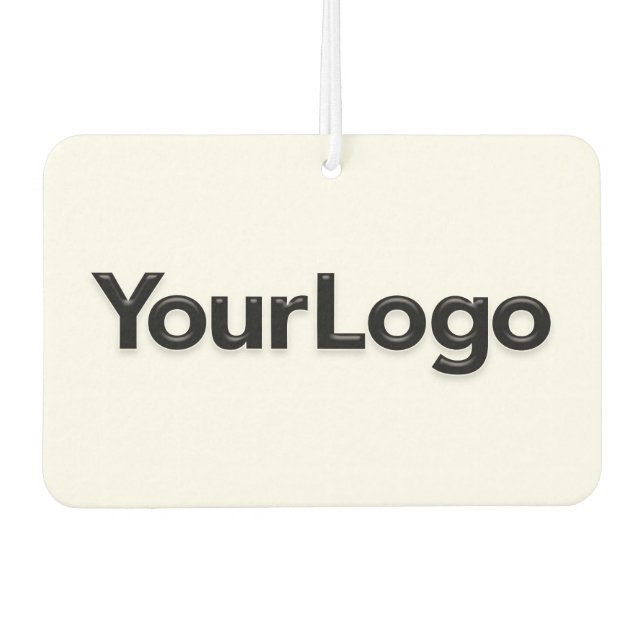 Small Business Owner Logo Promotional Marketing Air Freshener (Front)