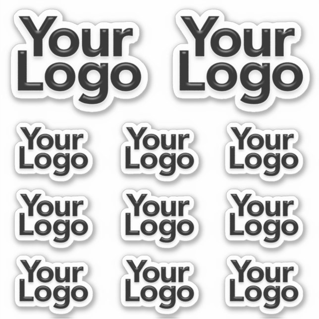 Small Business Owner Logo Promotional Marketing  Sticker (Front)