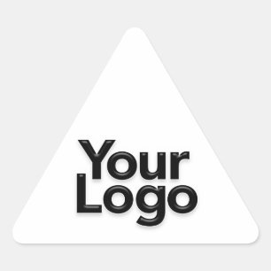 Small Business Owner Logo Promotional Marketing Triangle Sticker