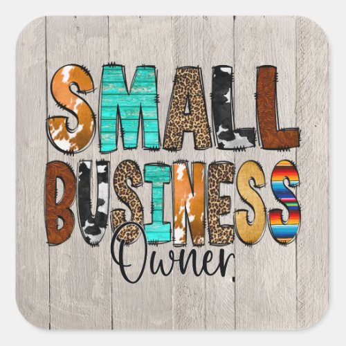 Small Business Owner Square Sticker