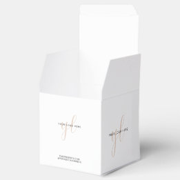 Small Business Packaging Custom Logo Branded Favor Boxes