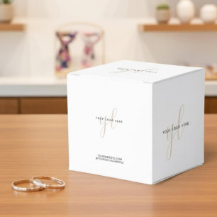 Small Business Packaging Custom Logo Branded Favor Boxes