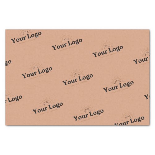 Small Business Packaging Custom Logo Sun Tan Brown Tissue Paper