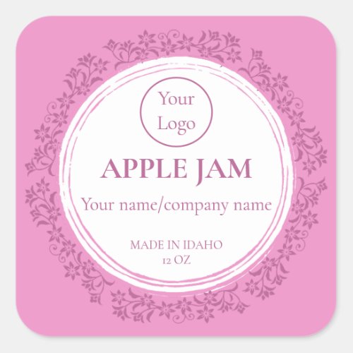 Small Business Product Label Custom Jam Jelly