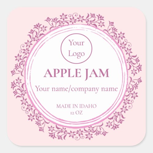 Small Business Product Label Custom Jam Jelly