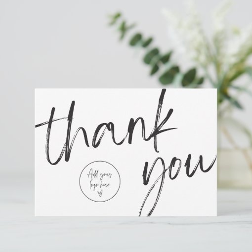 Small Business Product Thank You Branding Card | Zazzle