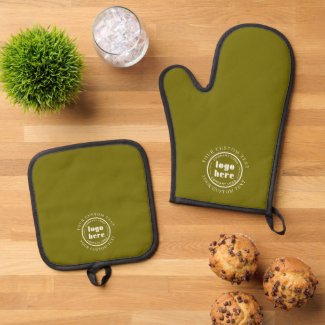 Small Business Promotional Custom Logo Olive Green