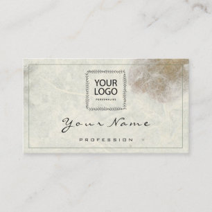 Small Business QR LOGO Natural Bio Organic Shop  Business Card