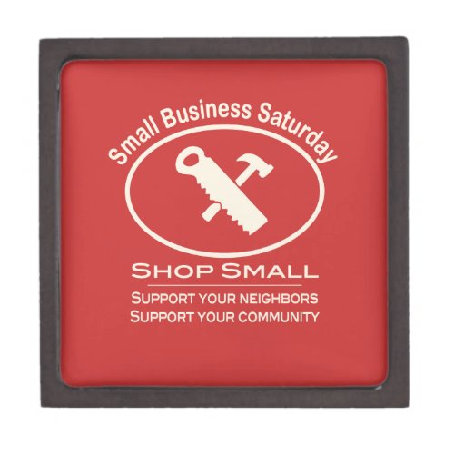 Small Business Saturday Hardware white Jewelry Box