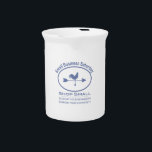 Small Business Saturday Weather vane Drink Pitcher<br><div class="desc">In blue or ivory,  we have an excellent selection of products for Small Business Saturday featuring a homey weather vane and your personalized information.</div>