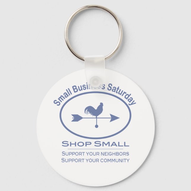 Small Business Saturday Weather vane Keychain (Front)