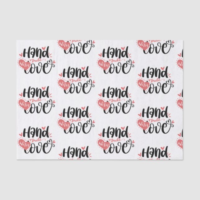 Small Business Shipping Handmade With Love Tissue Paper (Front)