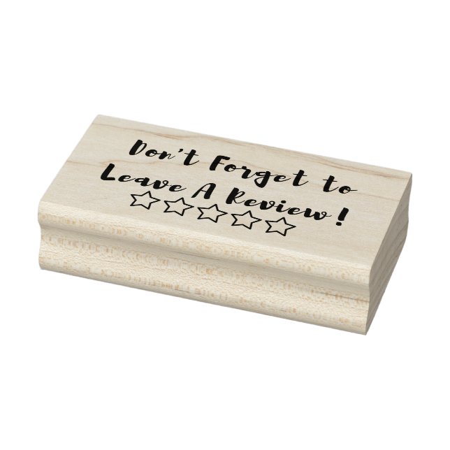 Small Business Stamp: Leave a Review Rubber Stamp (Stamp)