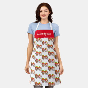 Small Business Strawberry Sweets Shop Apron