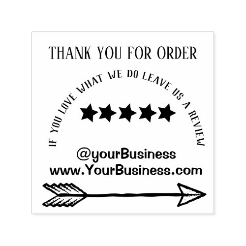 Small business support stamp thank you