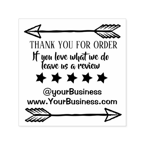 Small business support stamp thank you