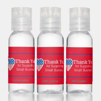 Small Business Support Thank You Hand Sanitizer