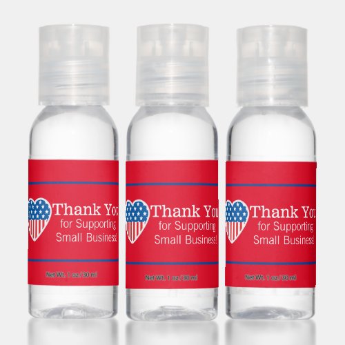 Small Business Support Thank You Hand Sanitizer