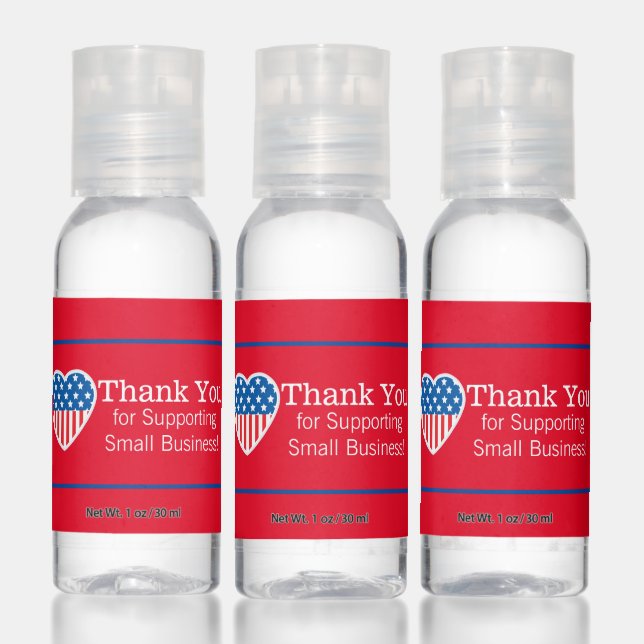 Small Business Support Thank You Hand Sanitizer (Set)
