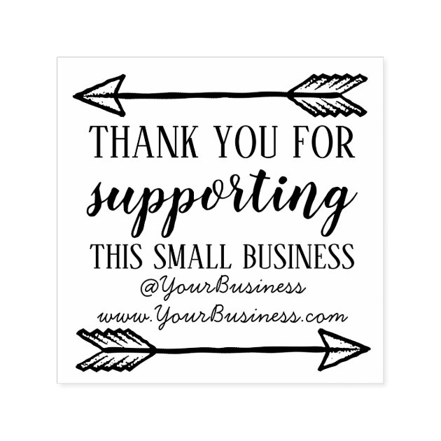 Thank You For Supporting This Small Business Stamp thank you for your order-business stamp custom rubber stamp-Custom Thank You Stamp