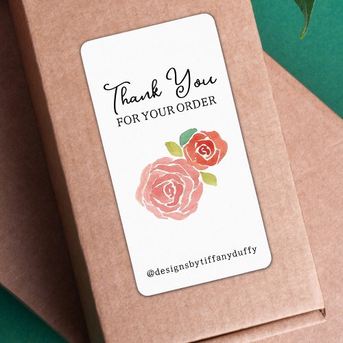 Small Business Template Logo Thank You  Label
