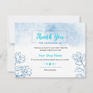 Small Business Thank You Card