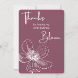 Small Business Thank You Card<br><div class="desc">Let your customers know how much you care with these beautiful thank you cards! Customize the back with your own logo and info!</div>