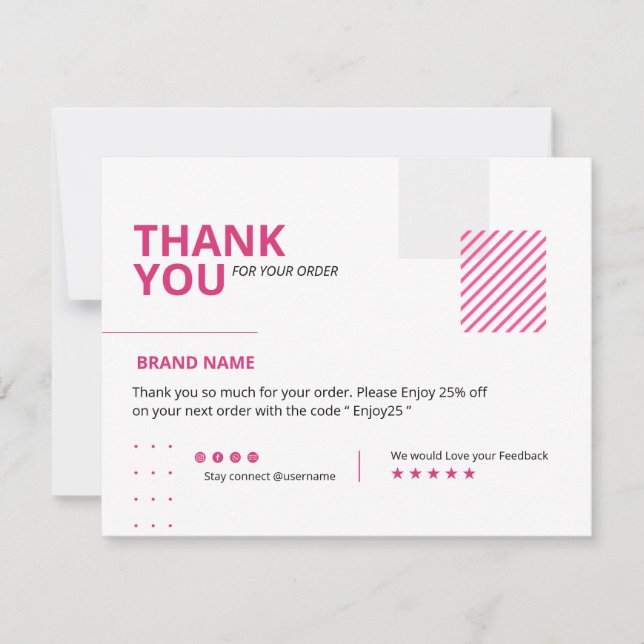Small Business Thank You Card (Front)