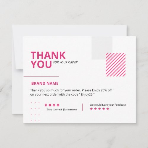 Small Business Thank You Card