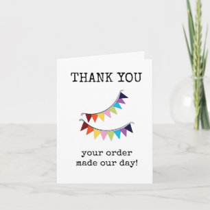 Small Business Thank You Cards for Customers