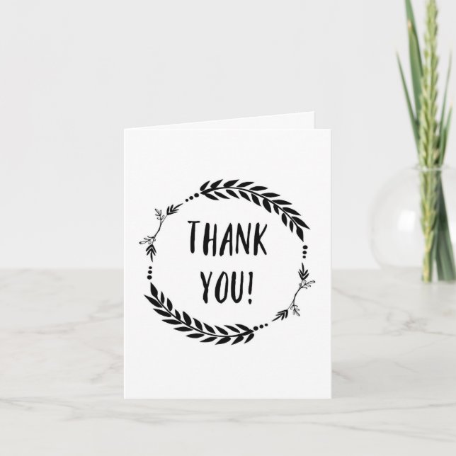 Small Business Thank You Cards for Customers (Front)