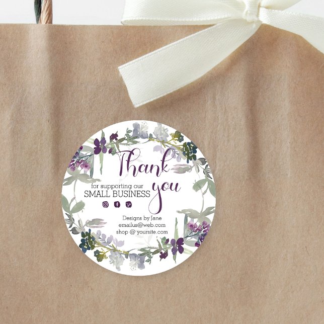 Small Business Thank You Logo Customized Sticker (Creator Uploaded)