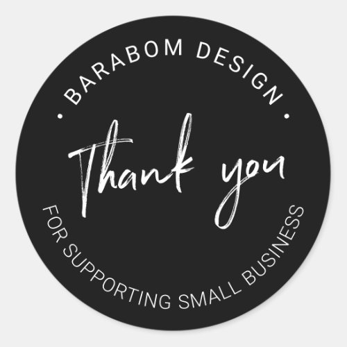 Small Business Thank you package sticker