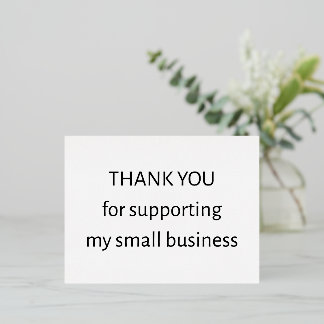 Small Business Thank You Postcard | Insert