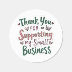 Small Business Thank You Sticker