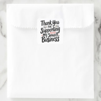Small Business Thank You Sticker