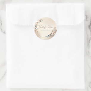 Small Business Thank You Sticker – Floral 