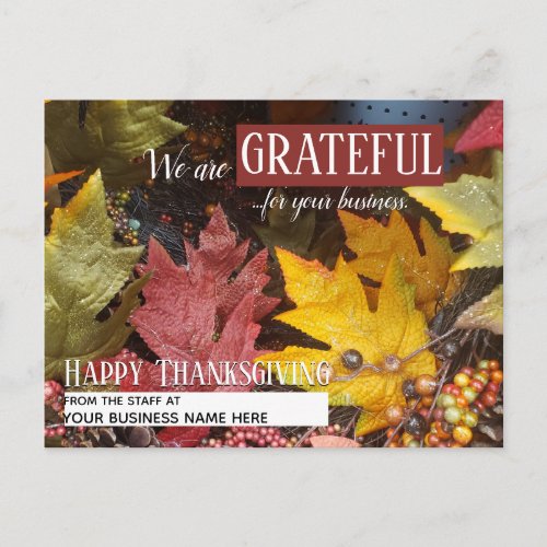 Small Business Thanksgiving Cards