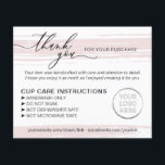 Small Business Tumbler Cup Mug Instructions Care Flyer<br><div class="desc">Small Business Tumbler Cup Mug Instructions Care</div>