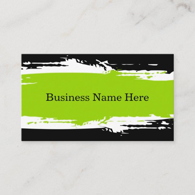 Small Business Unique Business Card Template (Front)
