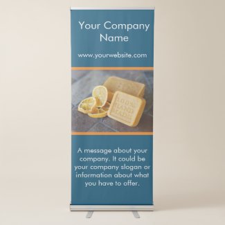Small Business Vertical Retractable Banner
