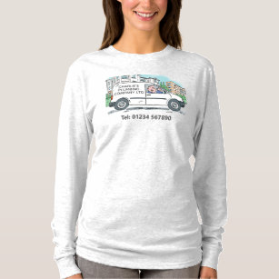 Small Business with Name on a White Van T-Shirt