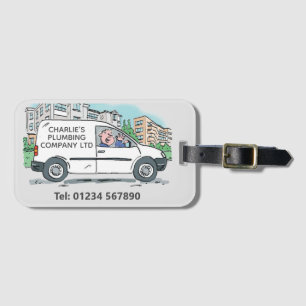Small Business with Name on Company Van Luggage Tag