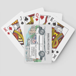 Small Business with Name on Company Van Poker Cards