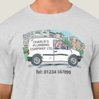 Small Business with Name on Company Van T-Shirt