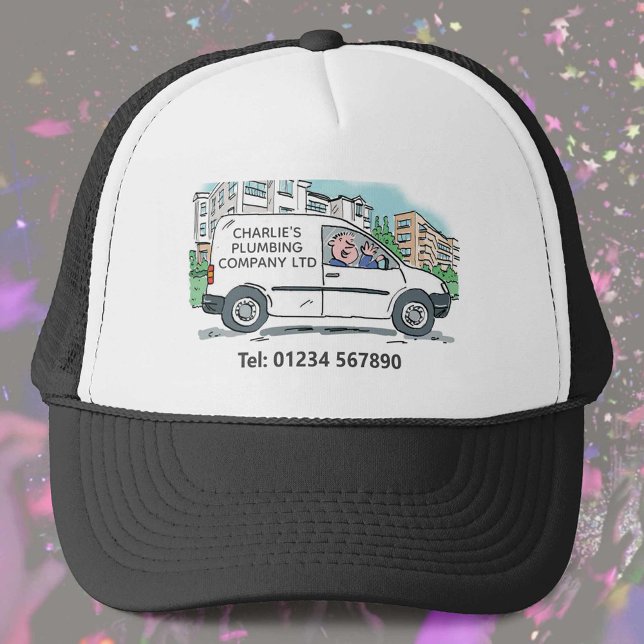Small Business with Name on Company Van Trucker Hat (Creator Uploaded)